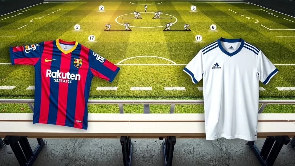 FC Barcelona mot Real Madrid laguppställning